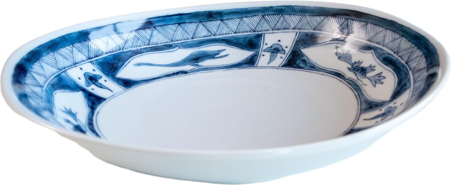 Detalle de Awasaka Oval Deep Dish Porcelain