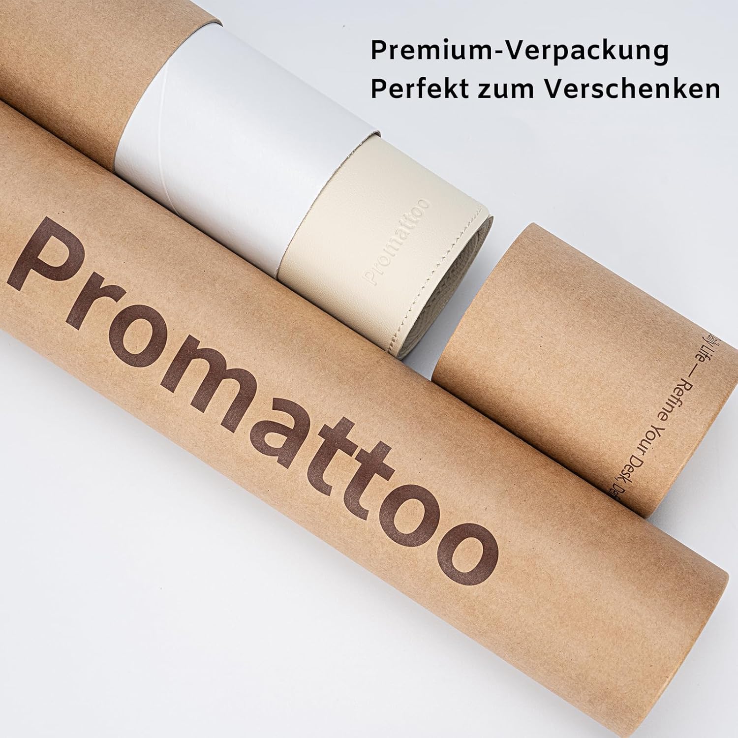 Thumbnail 2 de PROMATTOO XXL Schreibtischunterlage aus veganem Leder (rutschfest, geruchsfrei, wasserabweisend) in Geschenkverpackung