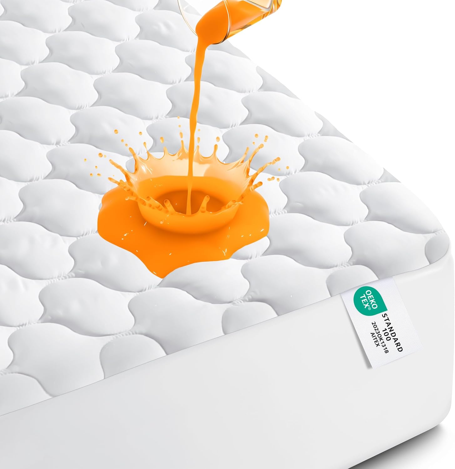 Detalle de Utopia Bedding Full Waterproof Mattress Protector, Quilted, Fits Mattresses up to 16" Deep