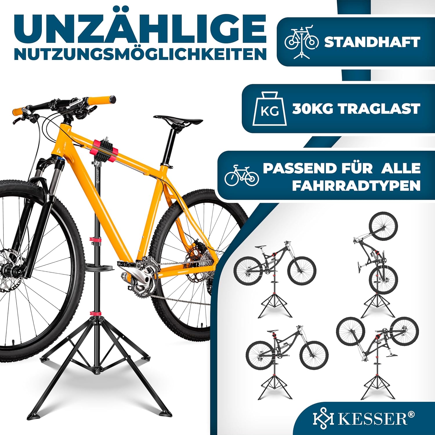 Detalle 2 de KESSER Fahrradmontageständer Profi