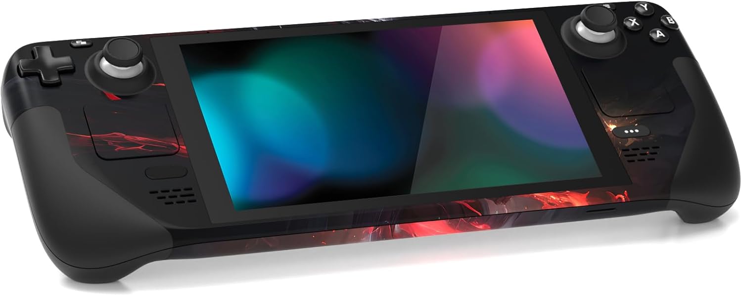 Thumbnail 4 de playvital Full Set Protective Skin Decal for Steam Deck (LCD & OLED) – Abyss Knight custom vinyl cover