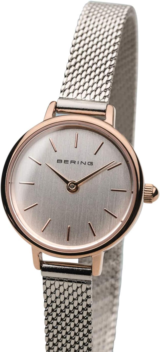 Thumbnail 1 de BERING Classic Collection: orologio minimalista con quarzo, vetro zaffiro e acciaio IP rosa