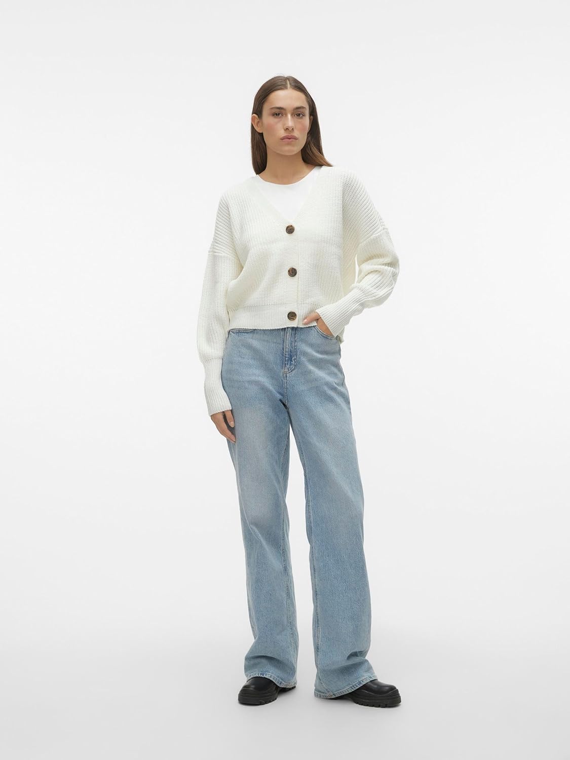 Thumbnail 2 de VERO MODA Damen-Strickjacke VMLEA mit V-Ausschnitt – 100% Polyacryl