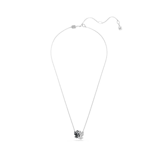 Detalle de Swarovski Swan Collana Pendente - Zirconia Black & White, 38–45 cm