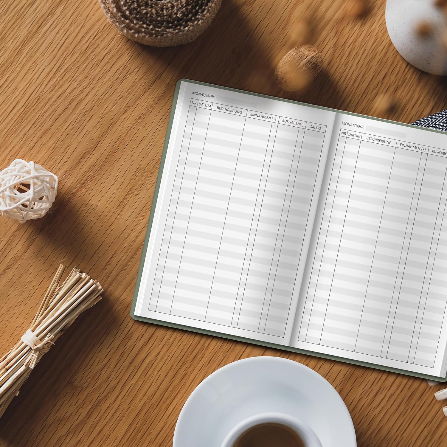 Thumbnail 6 de BIROYAL Kassenbuch A5 mit 120 Seiten – Haushaltsbuch & Budget Planner für Einnahmen und Ausgaben