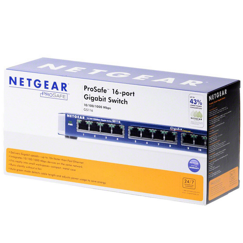 Detalle 2 de Netgear GS116 Switch 16 Puertos Gigabit