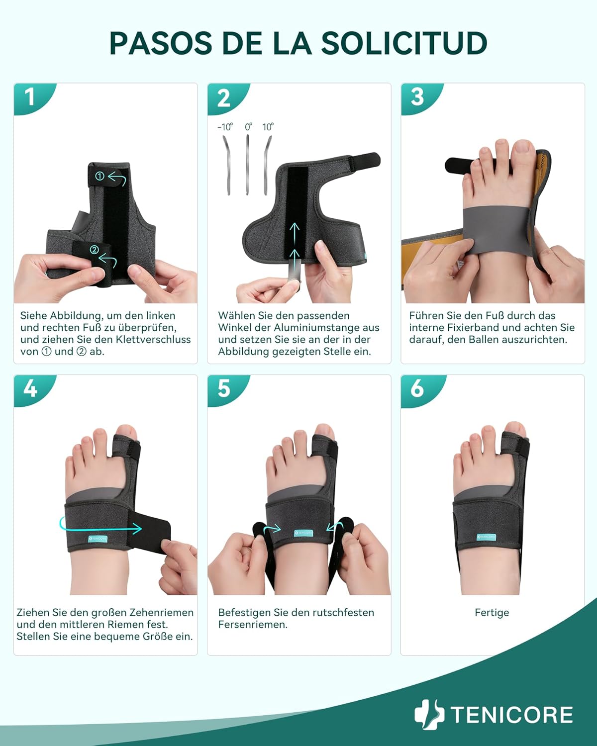 Thumbnail 6 de TENICORE Hallux Valgus Korrektur 2 Winkeleisen