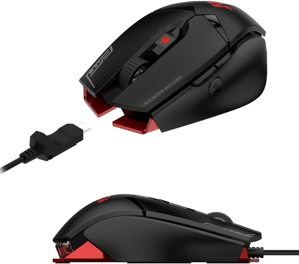 Thumbnail 1 de Rii Gaming M01 Laser: mouse professionale programmabile con LED RGB fino a 12.000 DPI