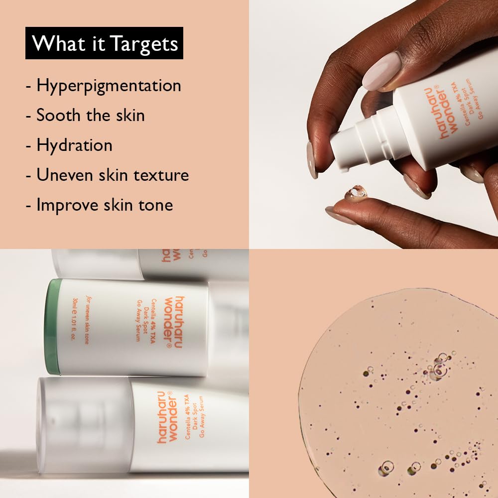 Detalle de Haruharu Wonder Dark Spot Go Away Serum – Centella 4% Tranexamsäure, Vitamin C & Niacinamid (30 ml)