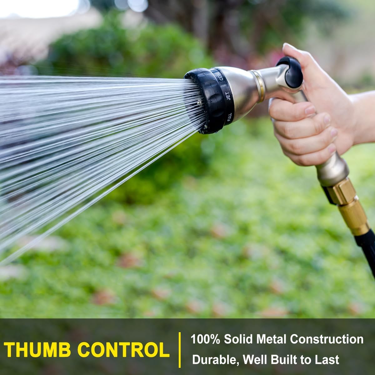 Thumbnail 1 de FANHAO Professional Metal Thumb Control Hose Spray Gun with 8 Patterns