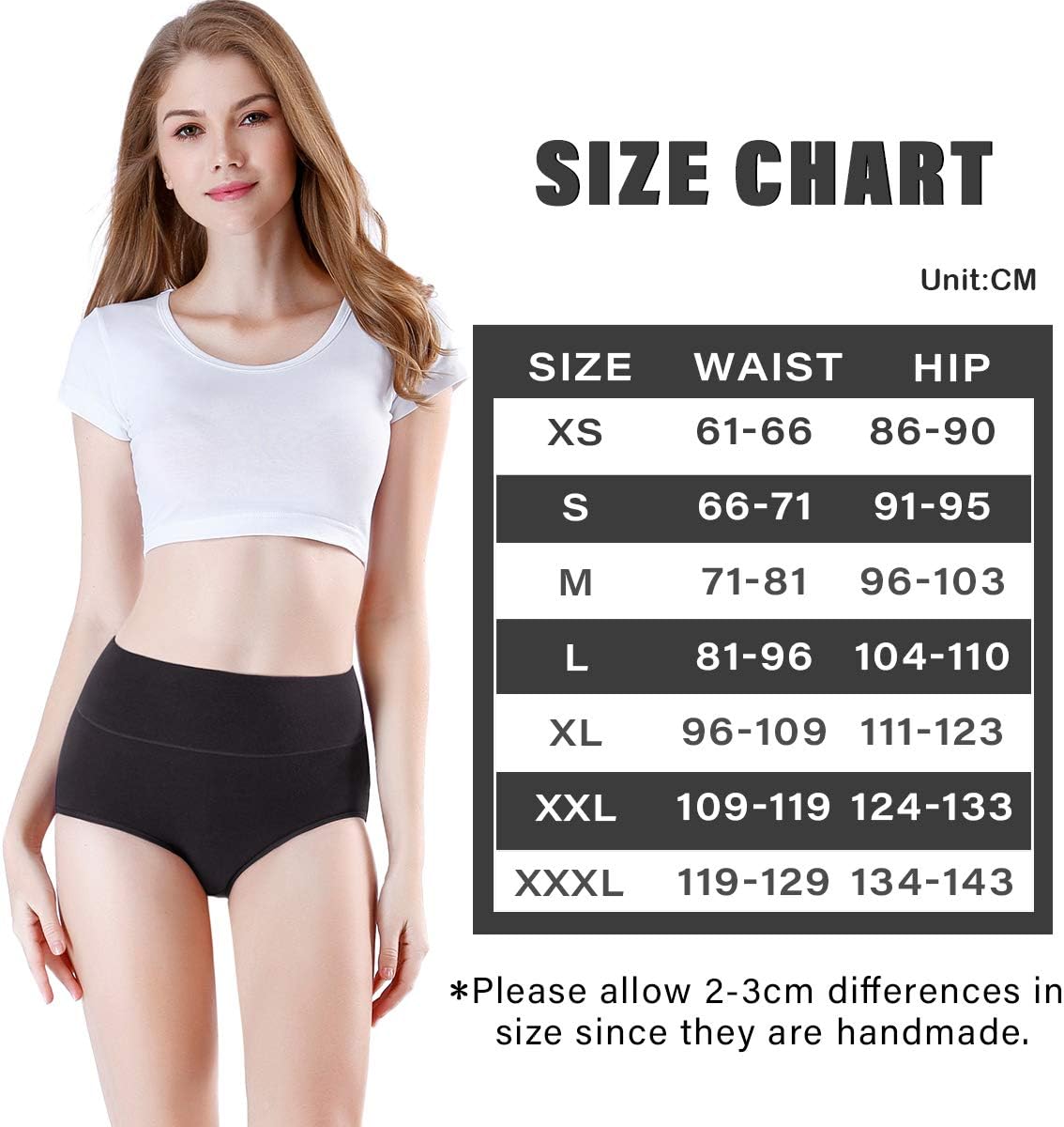 Thumbnail 5 de wirarpa 4er-Pack Damen Slips mit hoher Taille aus Baumwolle (Stay Put High Waist)