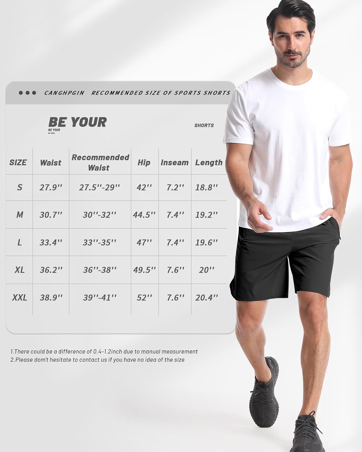 Thumbnail 6 de CANGHPGIN Workout Shorts 7in Inseam