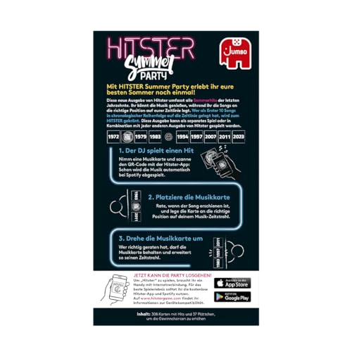 Detalle de Hitster Summer Party – EIN Party- und Kartenspiel für Erwachsene und Familien