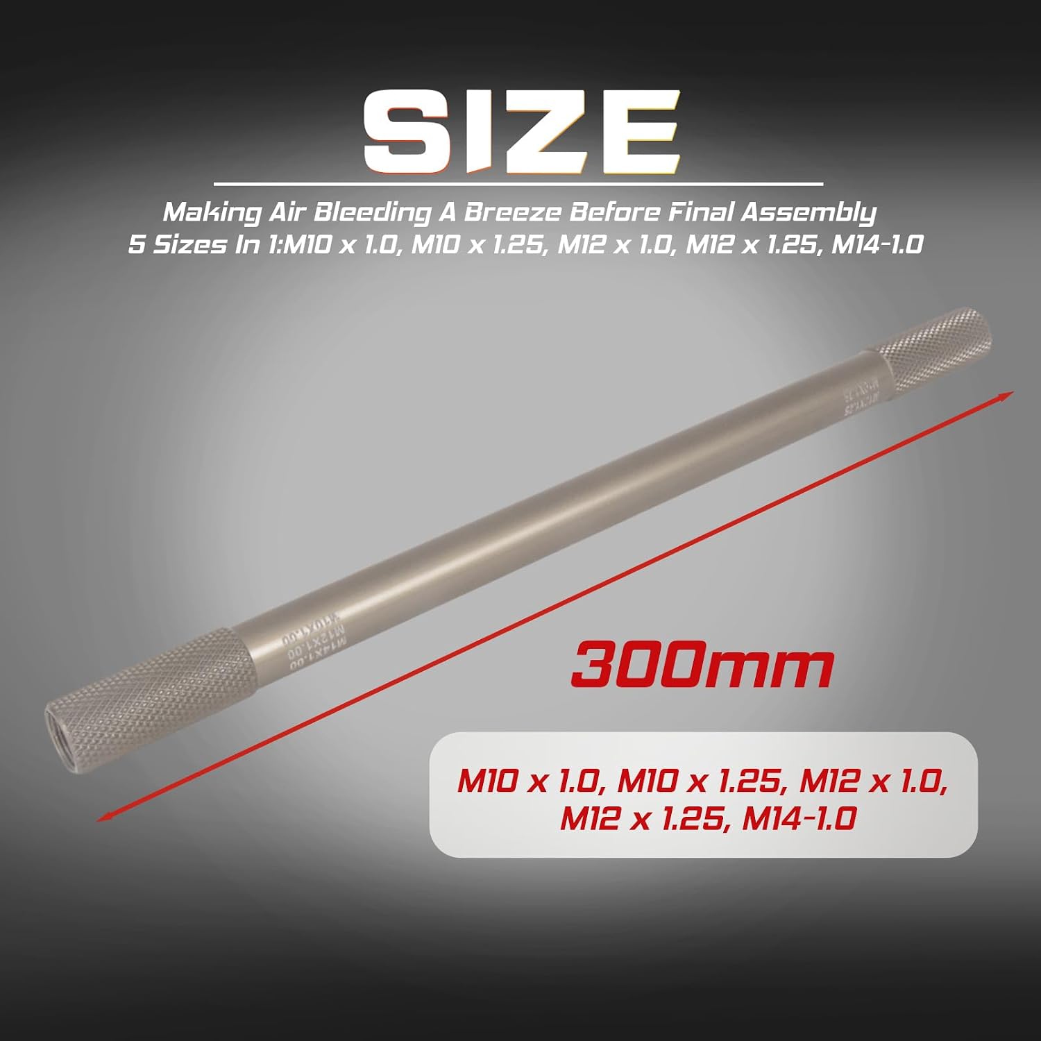 Detalle 2 de Porotmotor Motorcycle Fork Bleed Tool, 5 Sizes