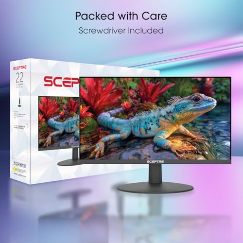Detalle de Sceptre E225W-FW144 22-Inch Gaming Monitor: 1080p, 144Hz, Built-In Speakers