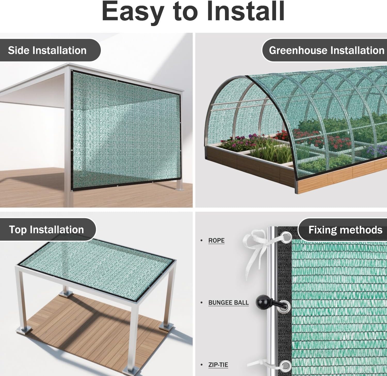 Detalle 1 de SUNNY GUARD Sun Shade Cloth 12 x 20 FT