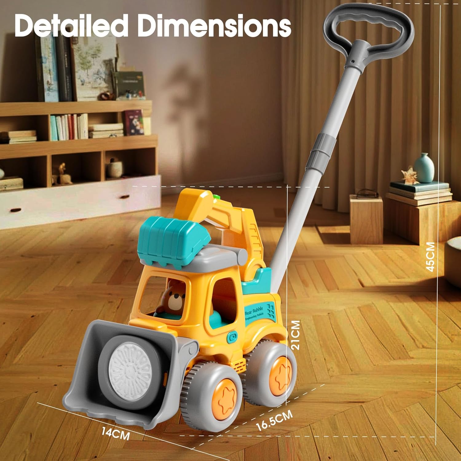 Thumbnail 1 de CreatiMachi Bubble Machine for Kids – Bubble Lawn Mower Toy (1–3 Years)