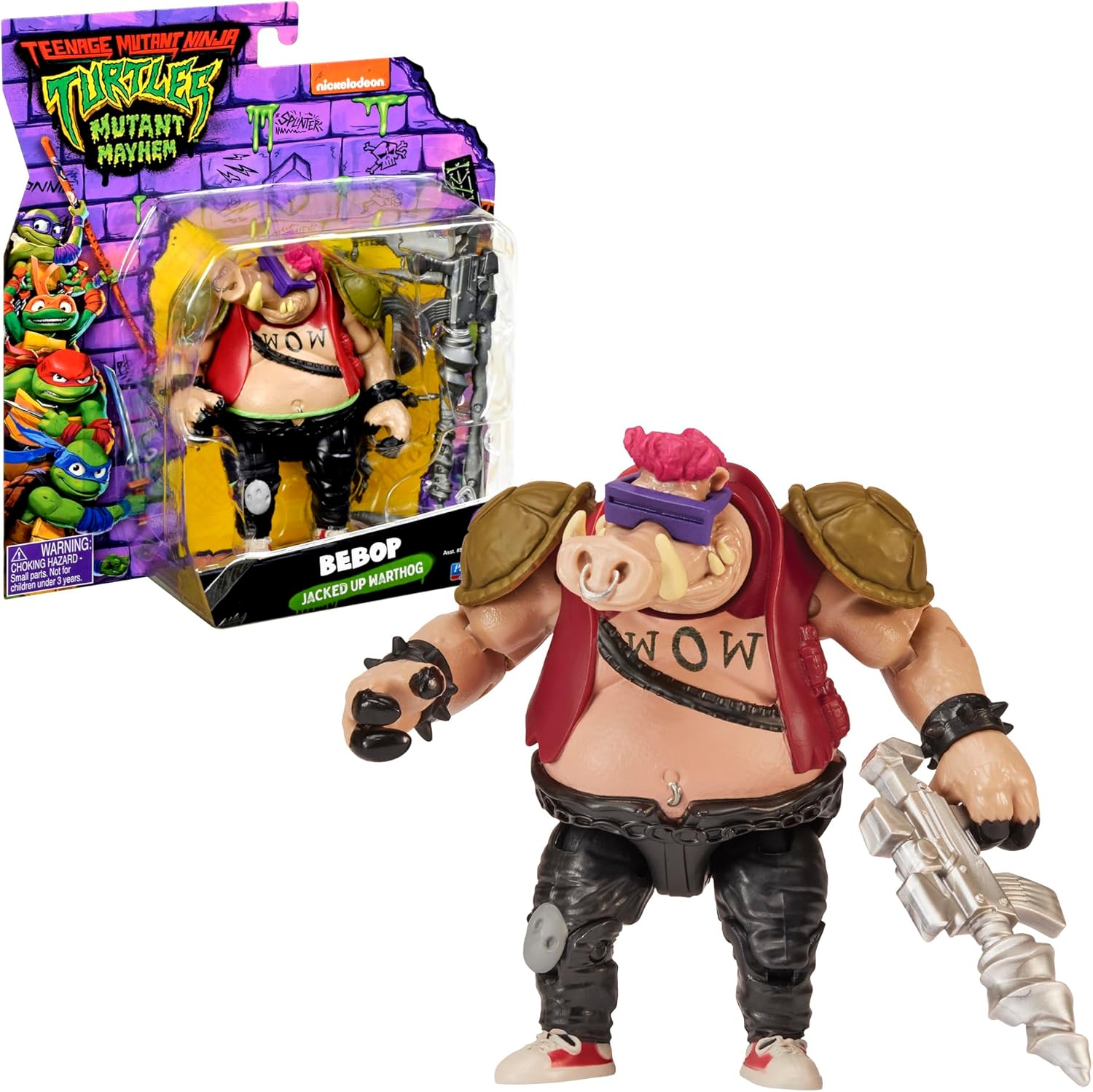 Tortues Ninja – Bebop, figurine articulée de 11,5 cm (TU8058) par Giochi Preziosi