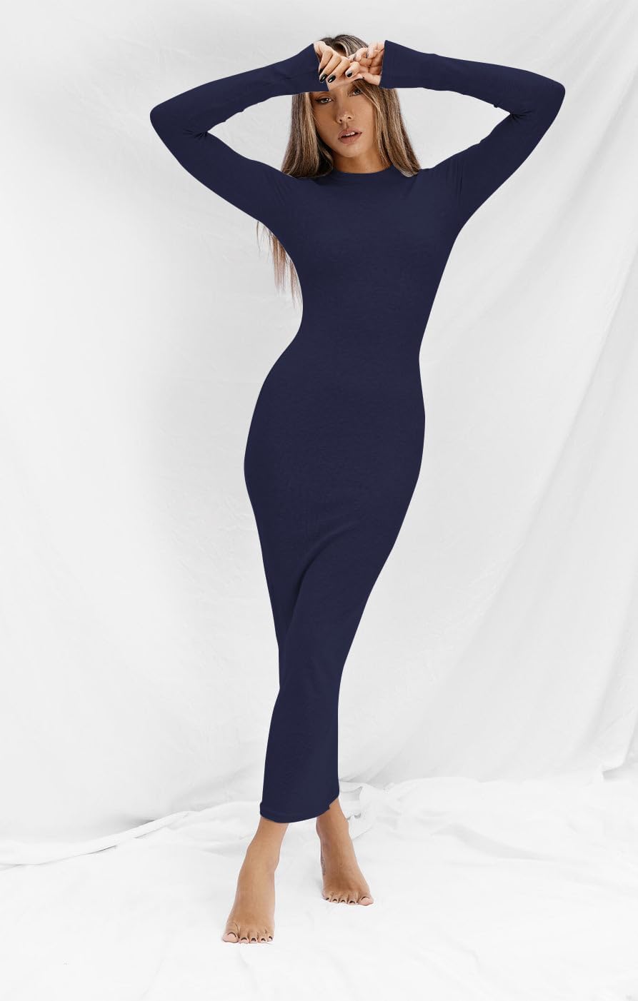Thumbnail 1 de LACOZY bodycon midi dress in ribbed knit