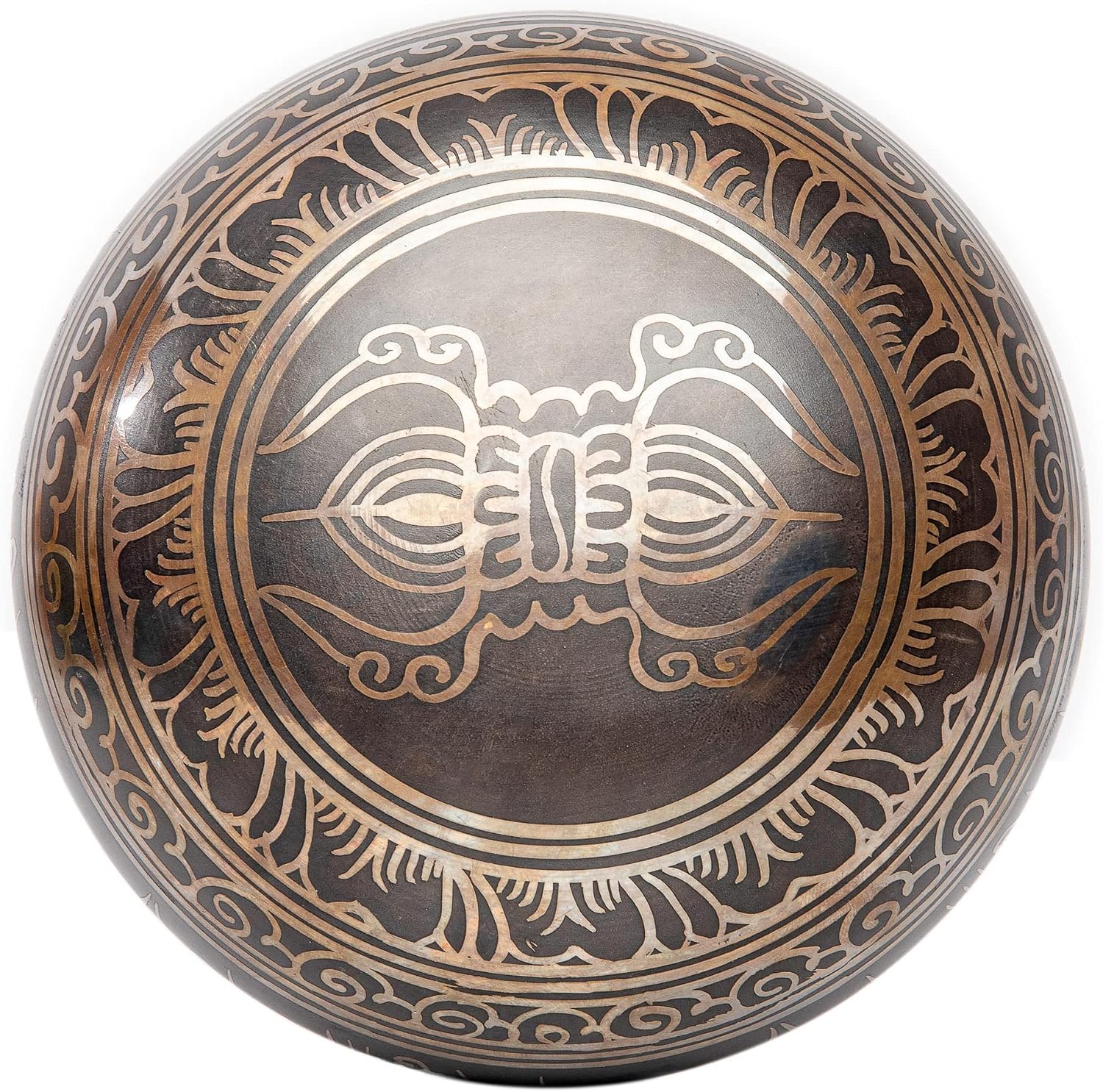 Detalle 2 de HIMALAYAN BAZAAR BLISS-BWL Singing Bowl Set, Brass Bowl, Cushion and Mallet