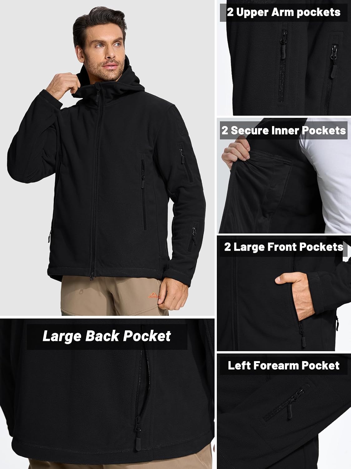 Thumbnail 4 de TACVASEN Windproof Fleece Jacket XL