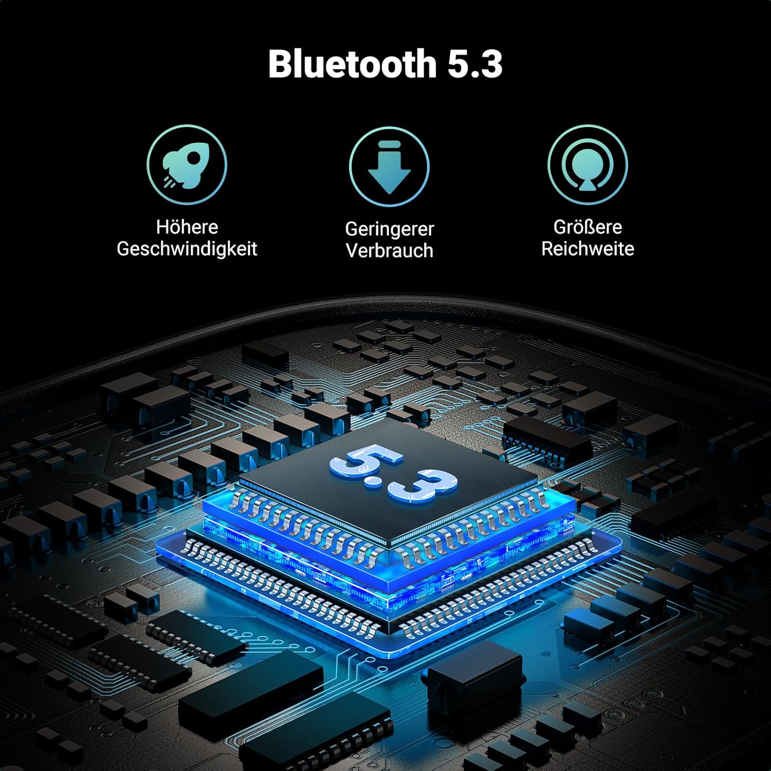 Detalle 2 de UGREEN aptX Bluetooth 5.3 Adapter 20 Std. Akku 📡