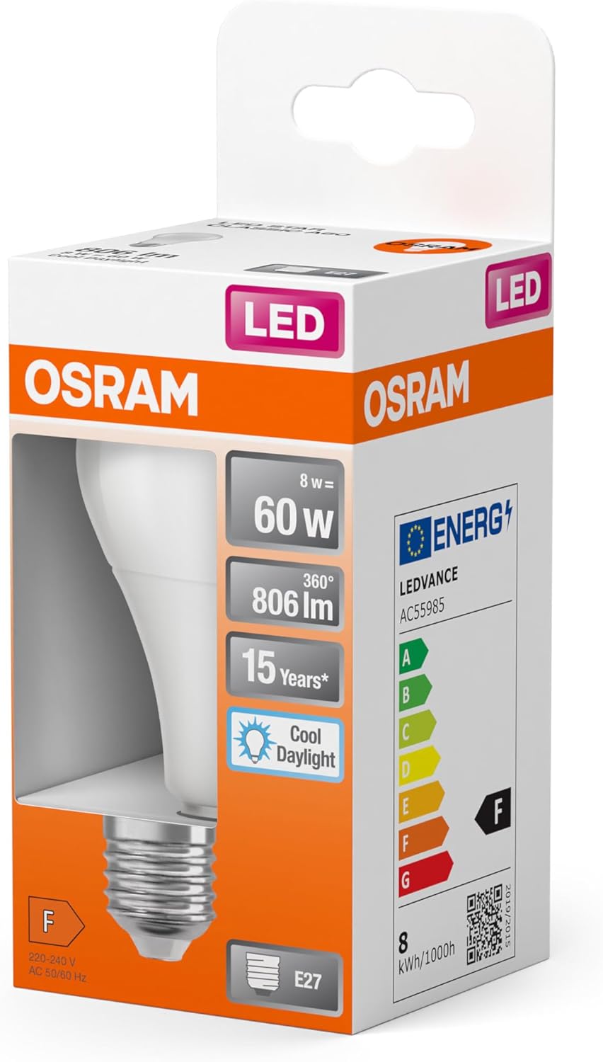 Thumbnail 4 de OSRAM LED Classic A E27 8.5W Luz Diurna 6 Unidades