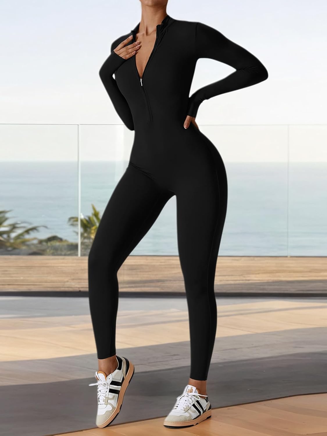 Thumbnail 2 de Ecupper Jumpsuit Damen Yoga Bodycon