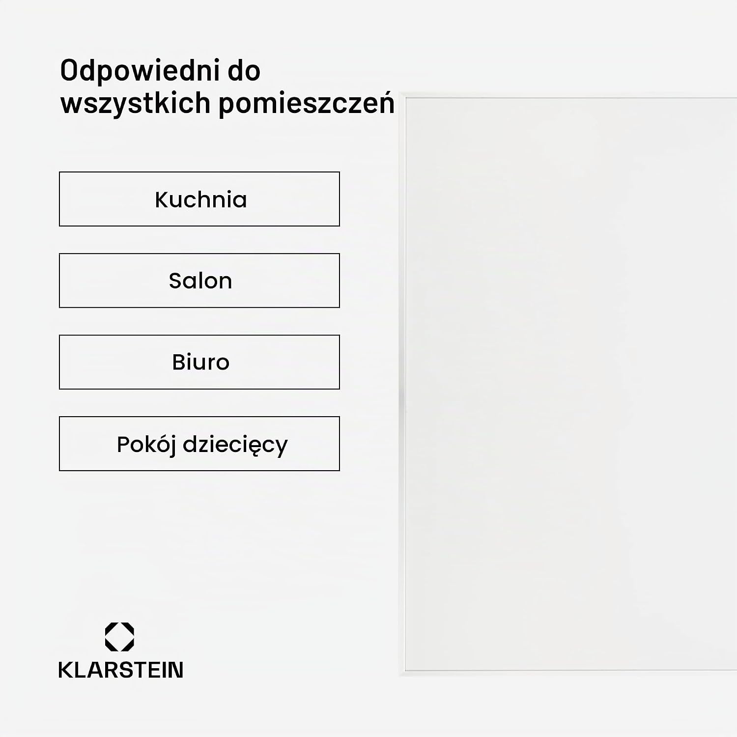 Detalle 2 de Klarstein Wonderwall 600 W – płaski grzejnik na podczerwień z Wi-Fi