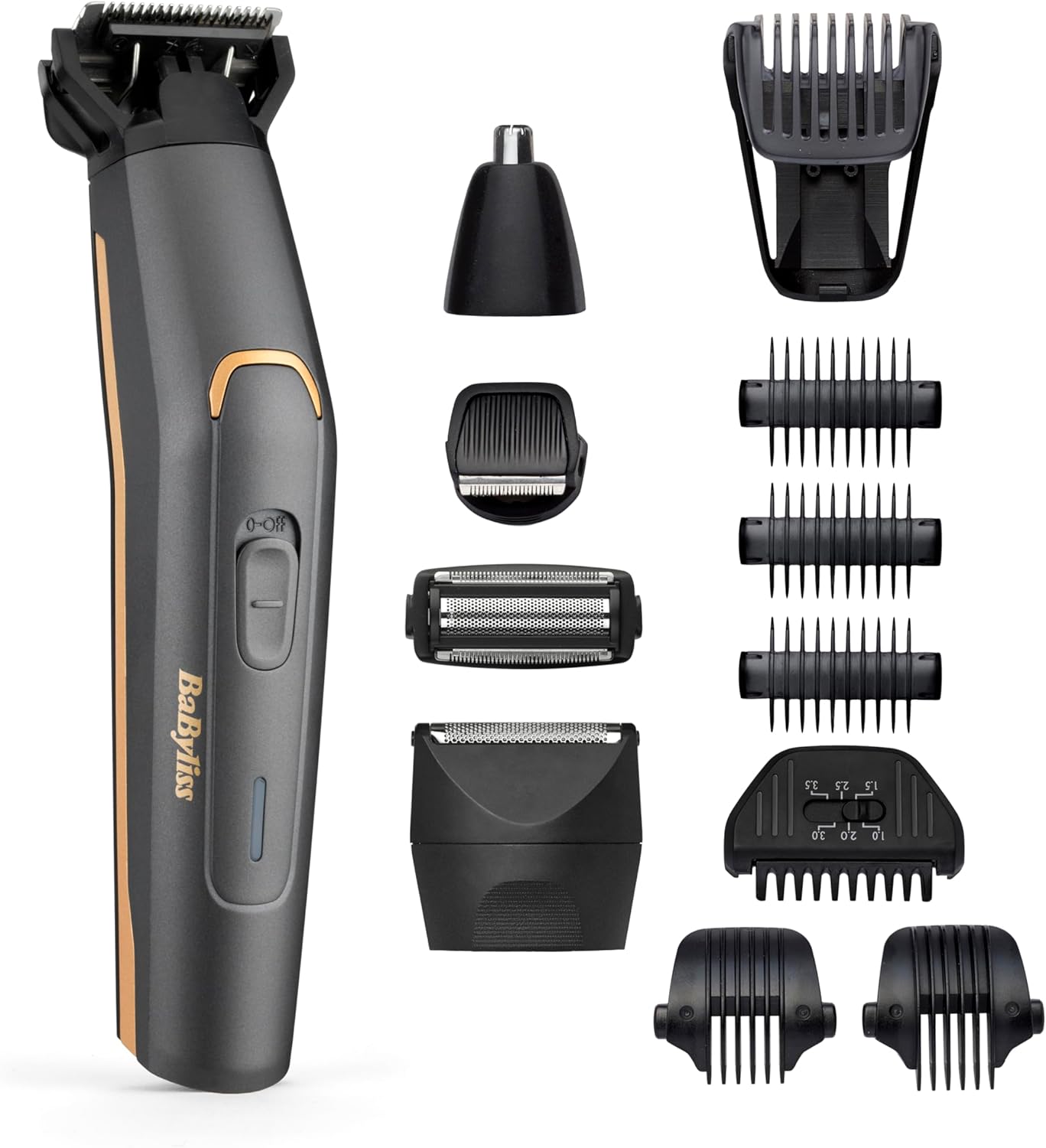 Detalle de BaByliss MT987E Multi-Trimmer Graphite Precision 12 in 1