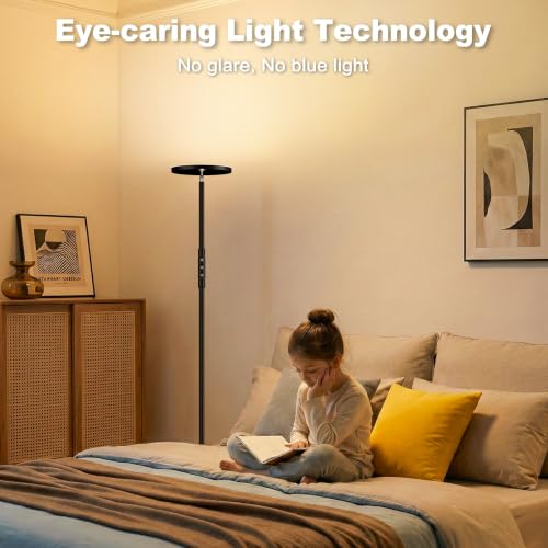 Thumbnail 6 de Lampadaire sur Pied Yikuneng 3600LM 36W LED avec Télécommande et Contrôle Tactile — Ajustement de couleur 2700K–6500K