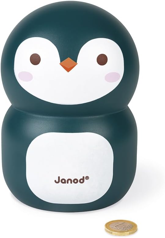 Thumbnail 2 de Janod Tirelire Enfant en Bois Manchot 15 cm – Bleu Nuit/Blanc