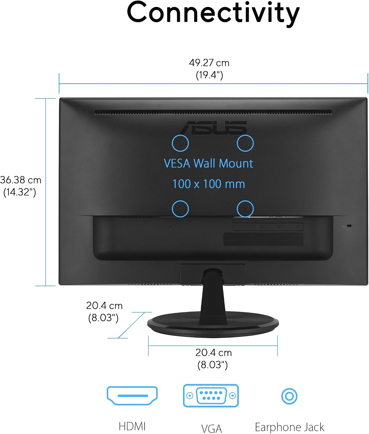 Thumbnail 5 de ASUS VP227HF 22-inch Eye Care Monitor