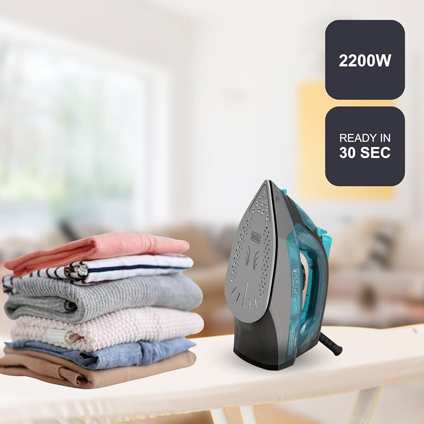 Detalle 2 de Black+Decker Plancha 2200W vapor continuo 30 g/min