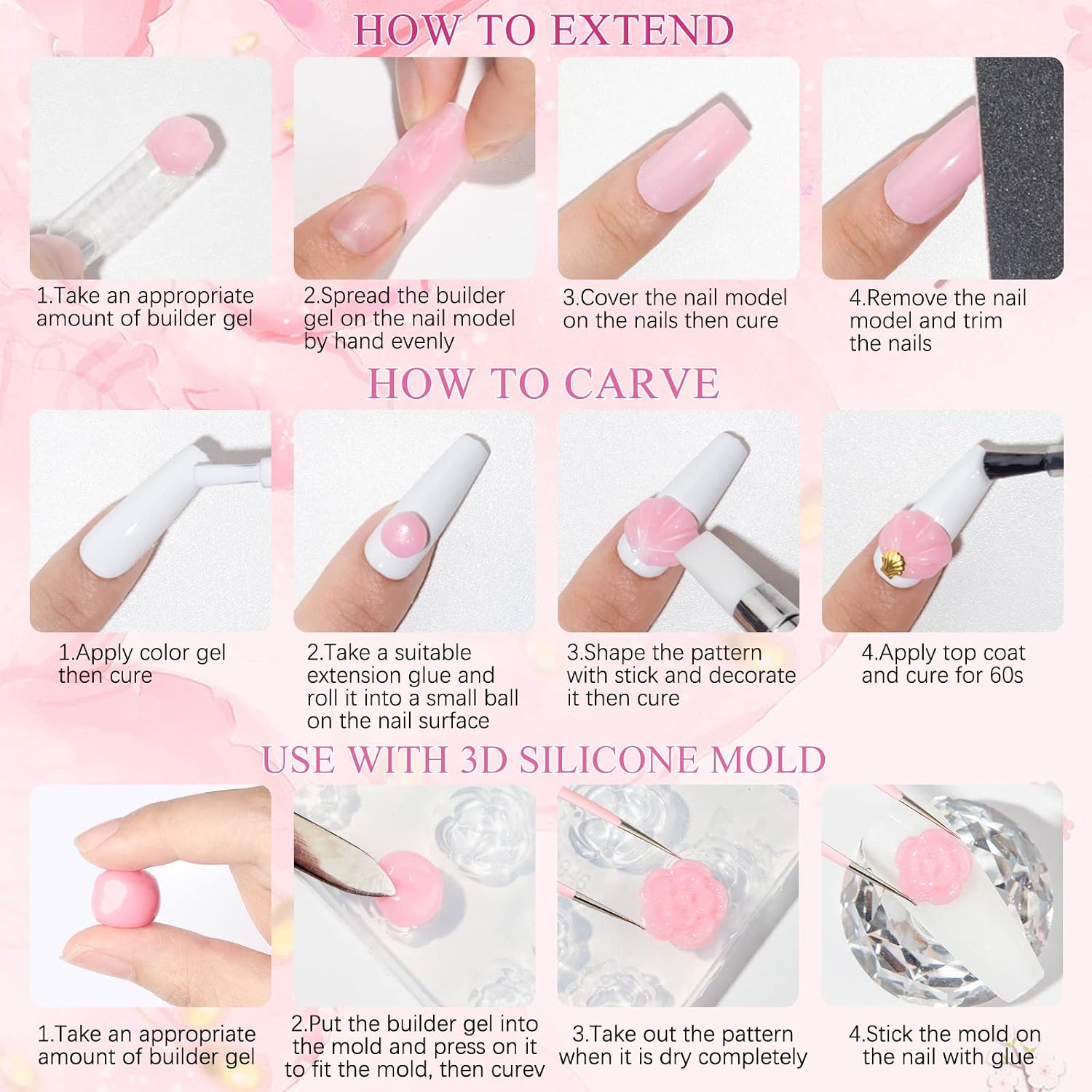 Thumbnail 5 de Solid Builder Gel for Nails 14g