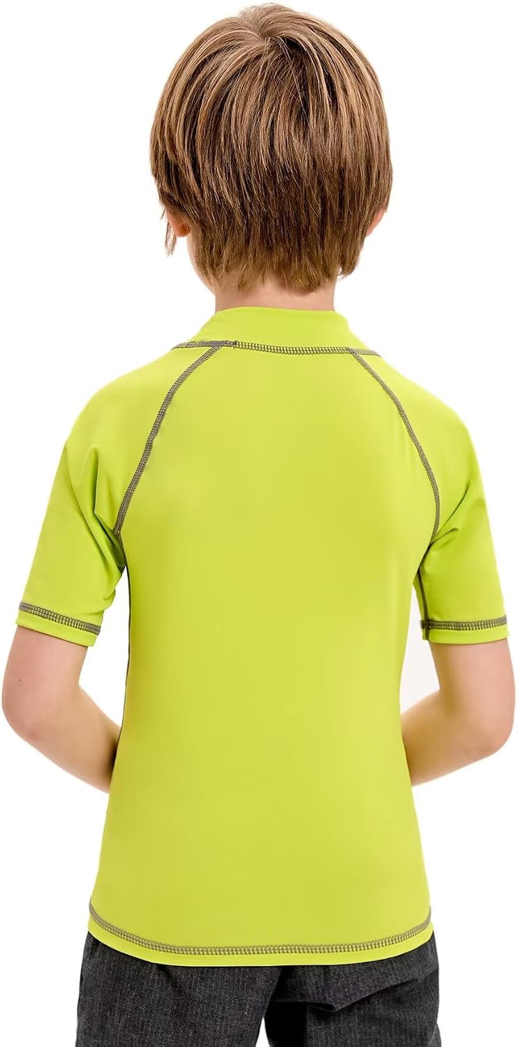 Detalle de Generic Boy's B03-fresh Green Rash Guard Shirt