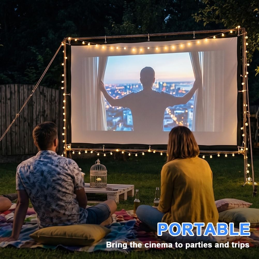 Thumbnail 6 de OFFCUP 100in Projection Screen, Foldable Polyester with 170° Viewing Angle