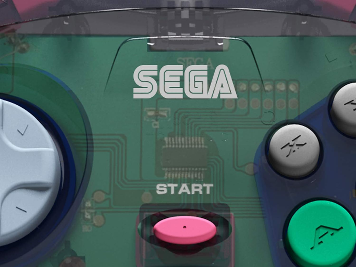 Detalle de Retro-Bit RB-SGA-025 セガサターン USBコントローラー Model 2・6ボタン・スレートグレー