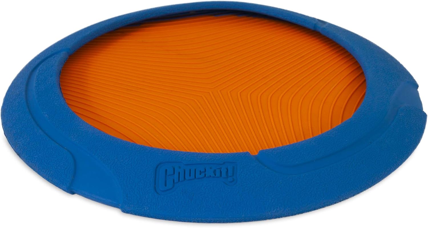 Detalle de Chuckit! Ultra Flight Frisbee Rubber Dog Toy for Extended Distance Playtime