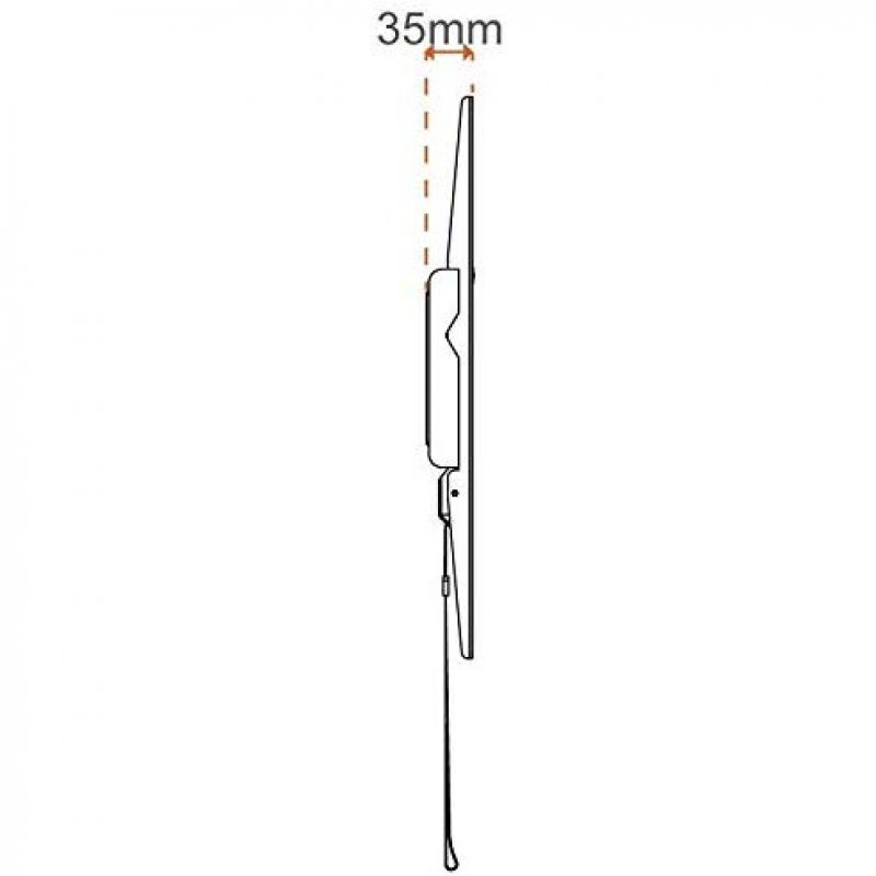 Detalle 2 de Metronic 451043 Soporte TV fijo slim 55"-70" VESA 600x400, 45 kg