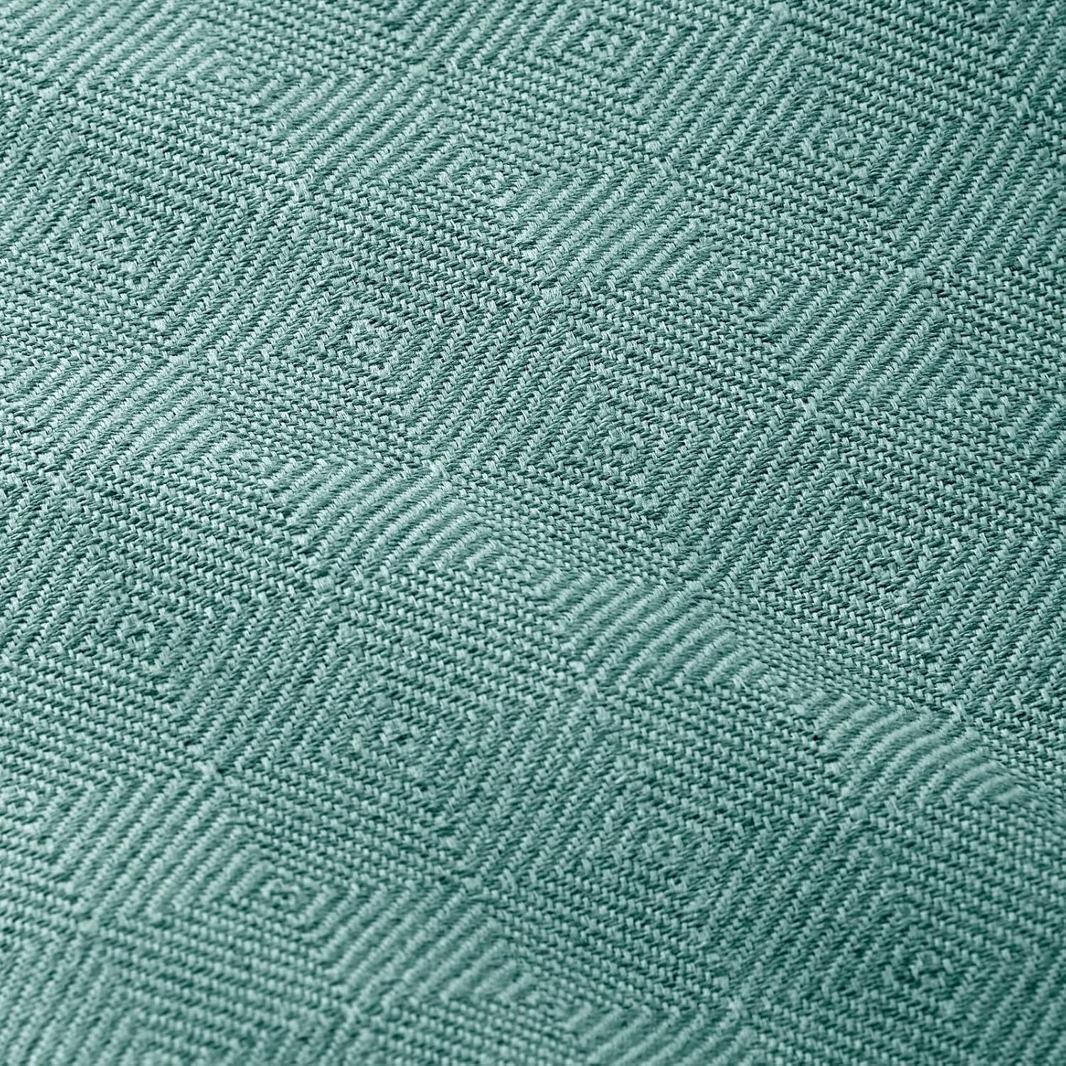 Detalle 2 de Textilhome Copridivano e Copriletto Multiuso Dante in plaid foulard Acquamarina, 230x285 cm, copertura per divano e letto
