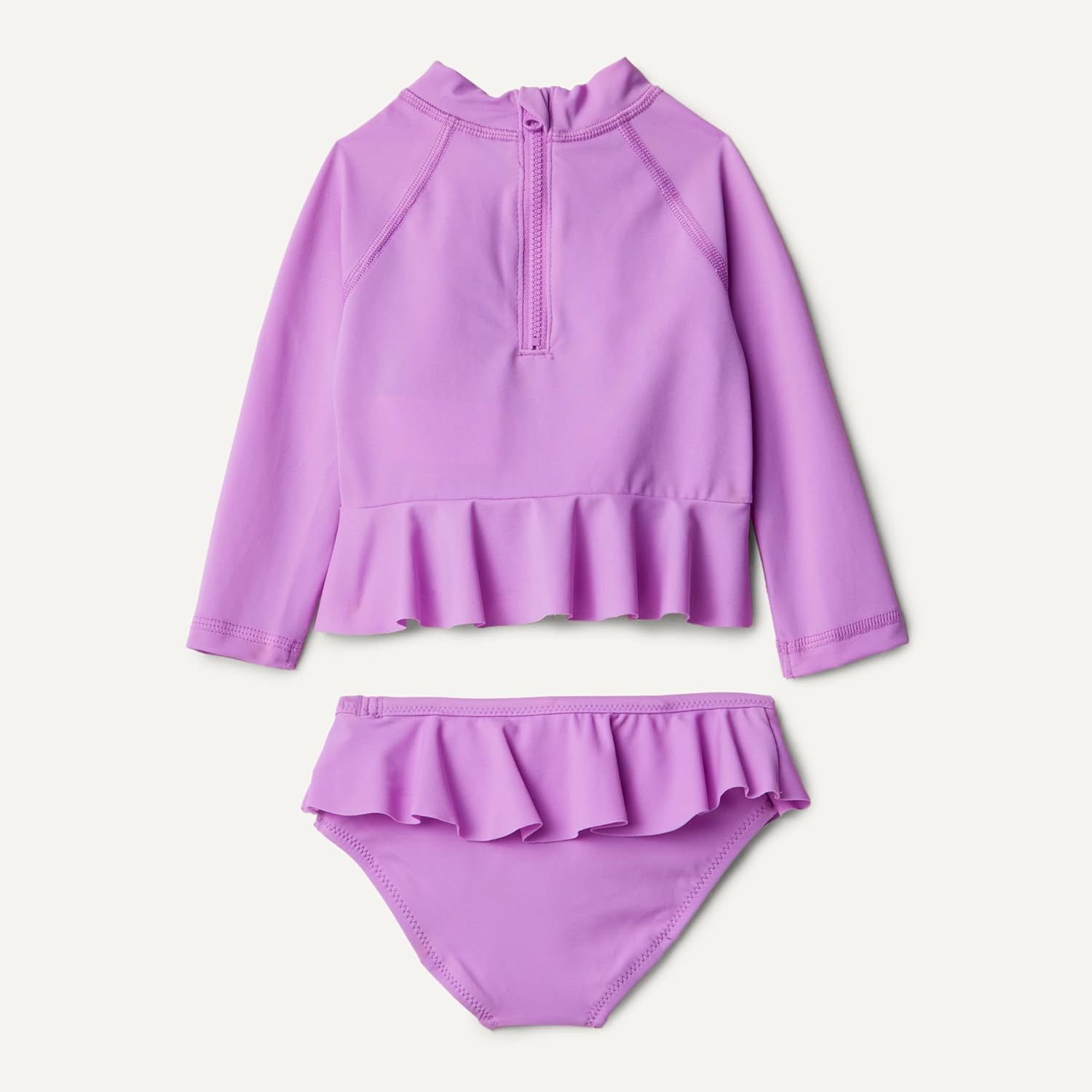 Thumbnail 2 de Set rashguard Amazon Essentials per bambine e ragazze con volant e zip sul retro