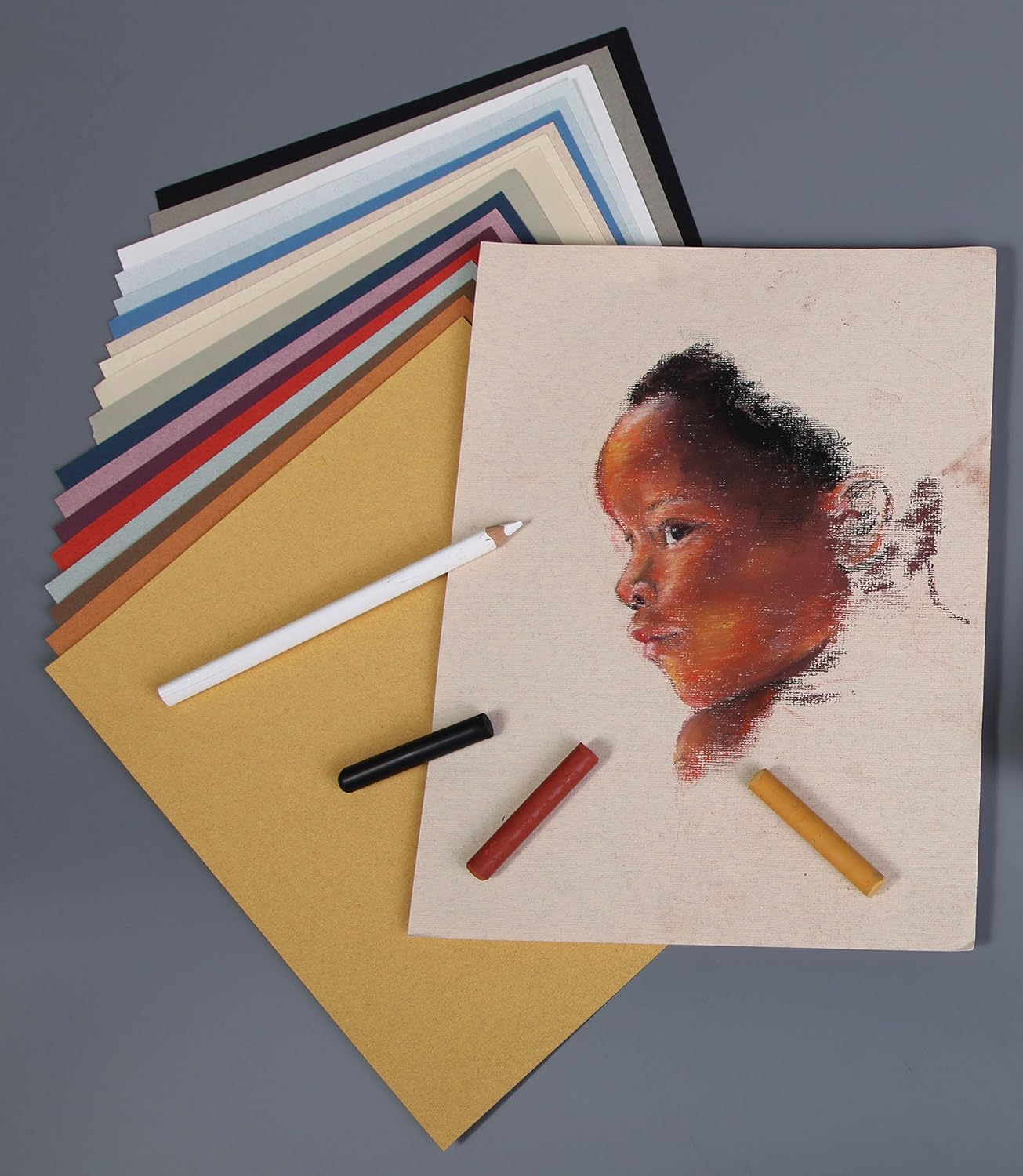 Detalle 2 de Clairefontaine 96775C Pochette Disegno Scolastico – 12 Fogli 24x32 cm, 130 g, Pastello Secco
