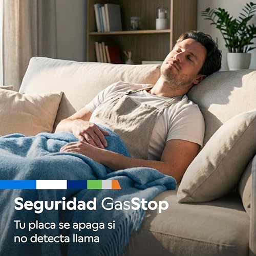 Detalle de Balay 3ETX464BB – Placa de gas de 4 fuegos con Autoencendido y GasStop
