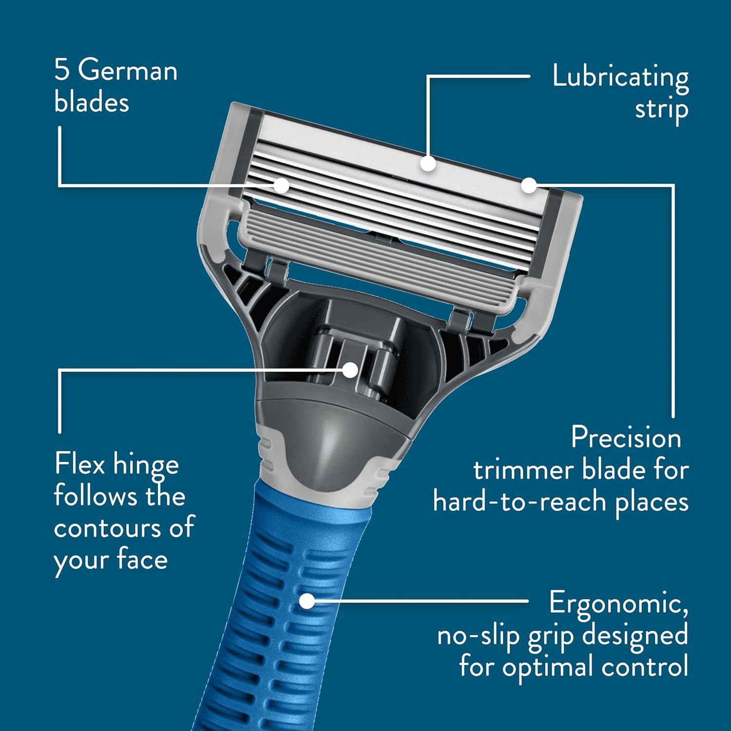 Thumbnail 2 de Harry's Razor Kit for Men with Indigo Handle ⌛