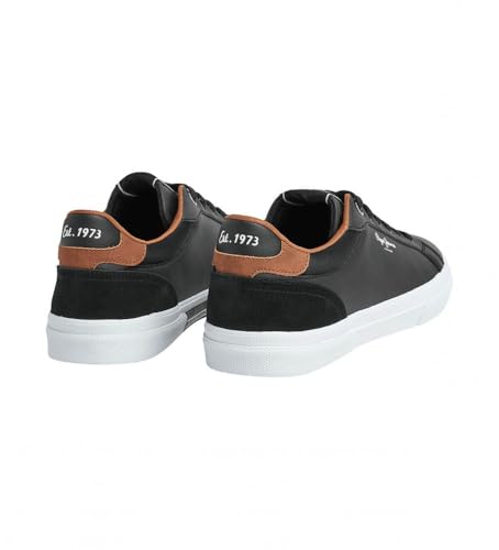 Thumbnail 3 de Pepe Jeans Kenton Court en negro: zapatillas con interior de piel