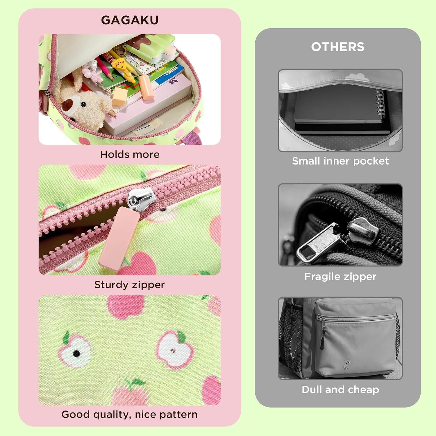 Thumbnail 2 de GAGAKU Toddler Backpack for Girls: Mini Nursery Pack with Safe Materials and Practical Design