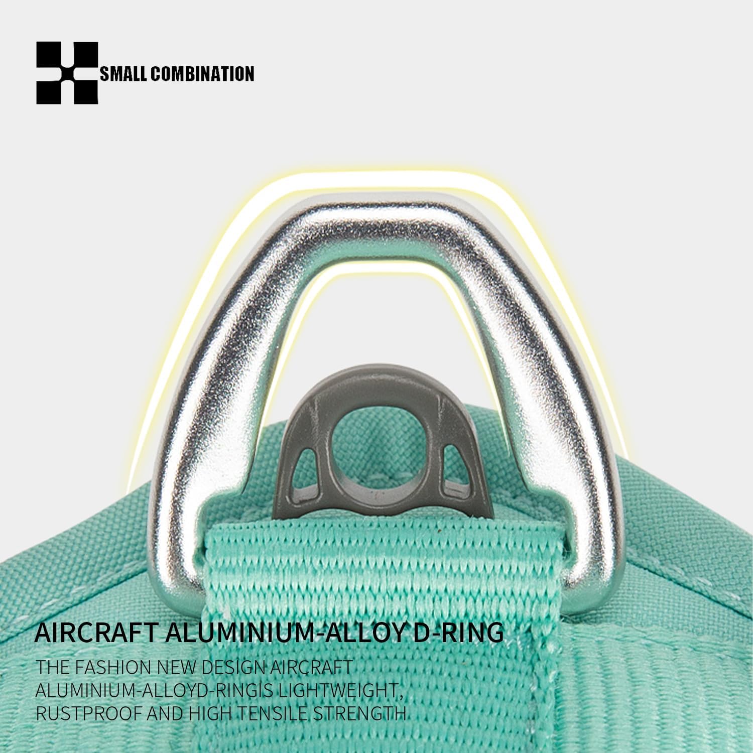 Thumbnail 6 de Small Combination Small Combination dog harness (no-pull) – adjustable vest with durable handle in aqua green (XS)