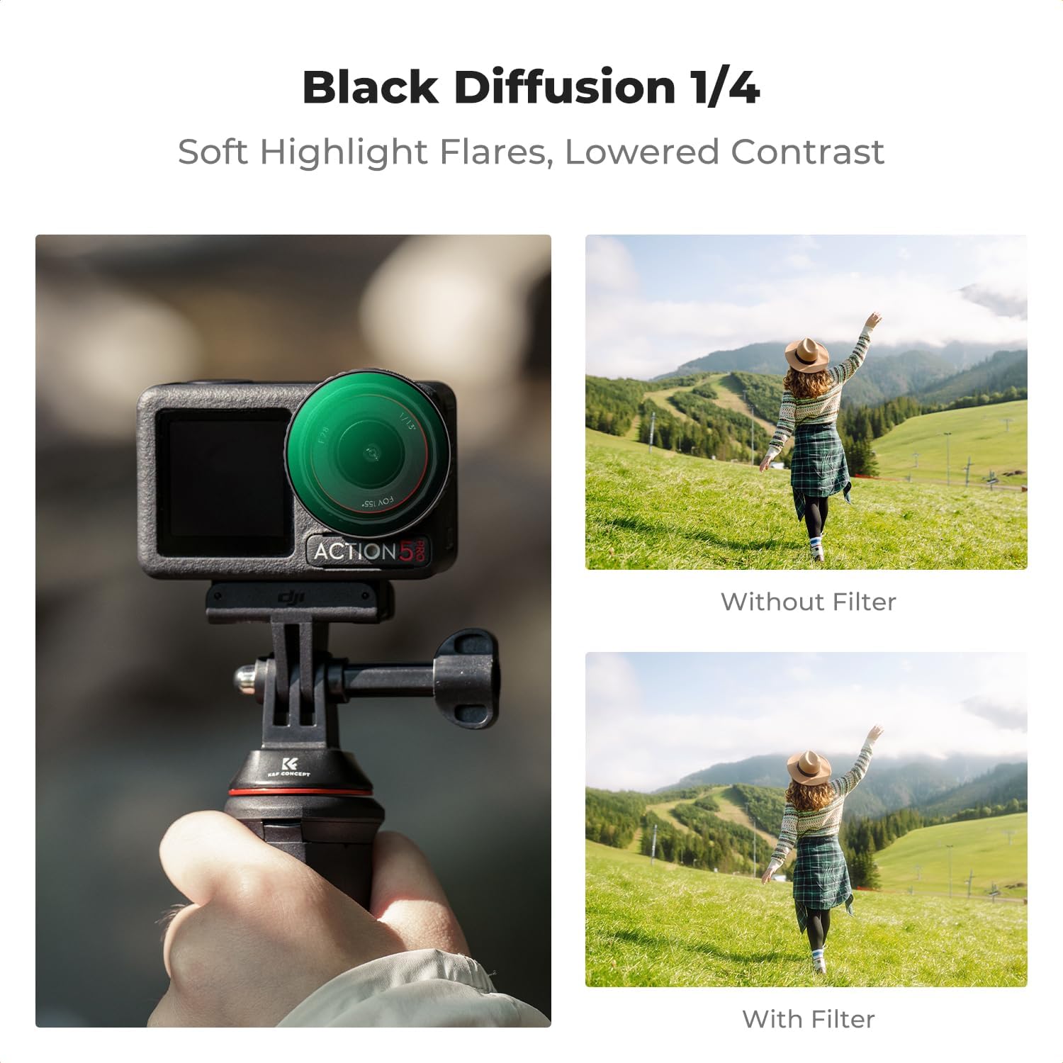Thumbnail 2 de K&F CONCEPT ND Filterset für Osmo Action