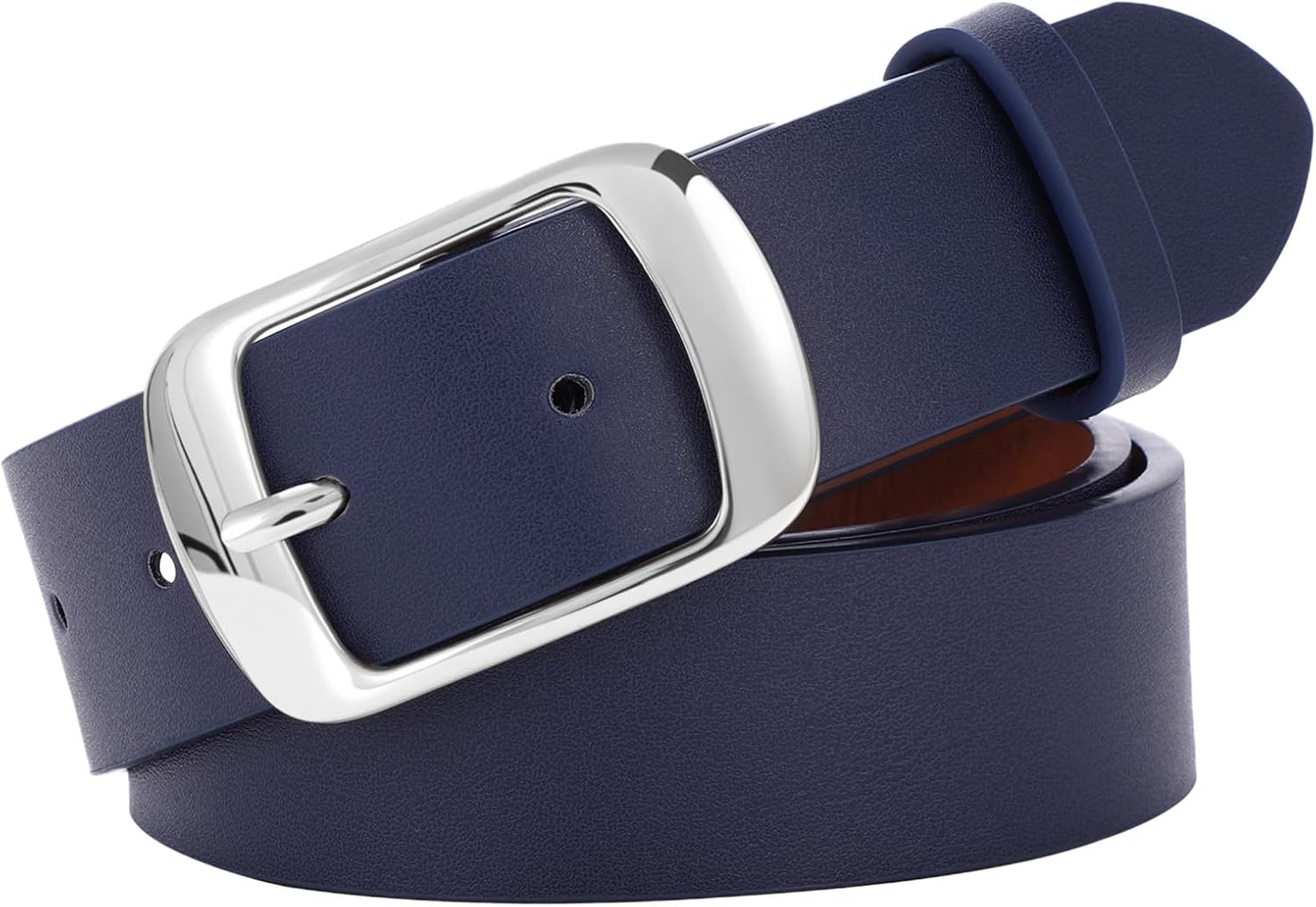 Thumbnail 6 de SUOSDEY Women's Leather Belt, 1.3-Inch Width